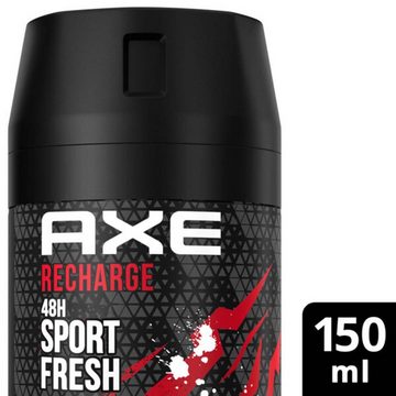 axe Deo-Set AXE Bodyspray Recharge Sport Fresh 6x 150ml Deo ohne Aluminium