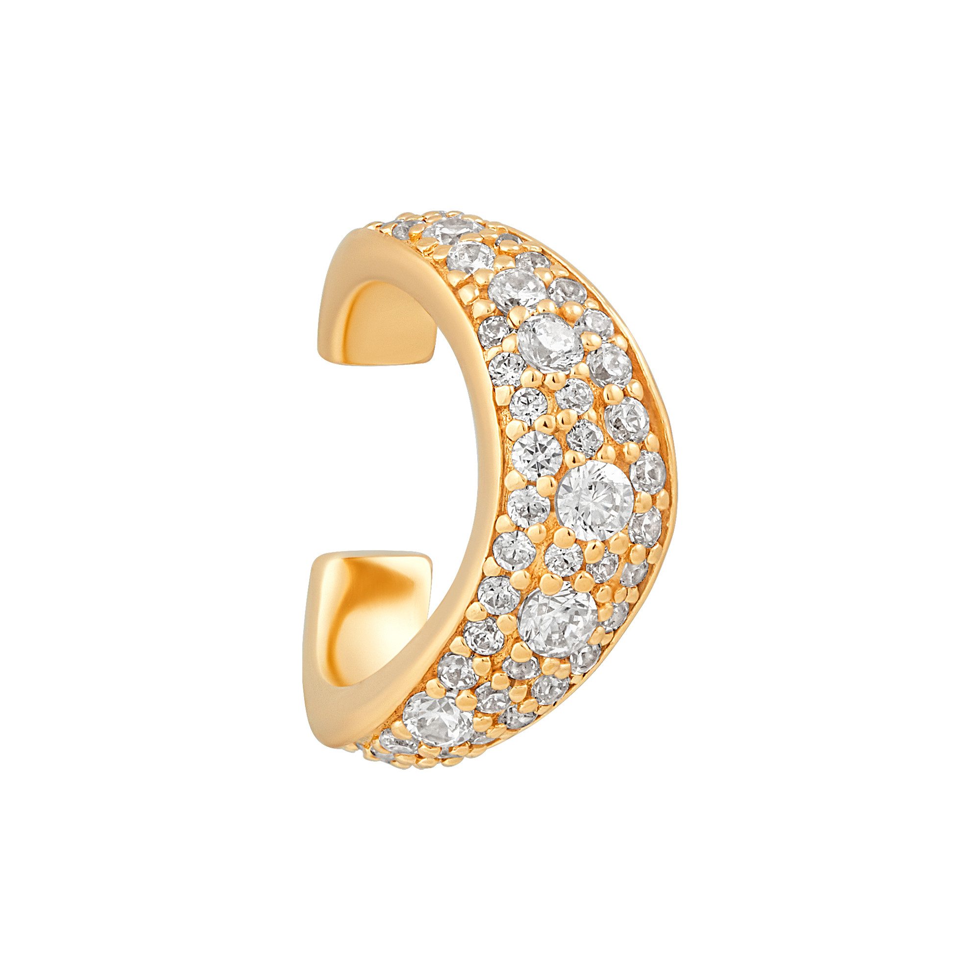 CAÏ Paar Ohrstecker 925 Sterling Silber vergoldet Golden Spark I