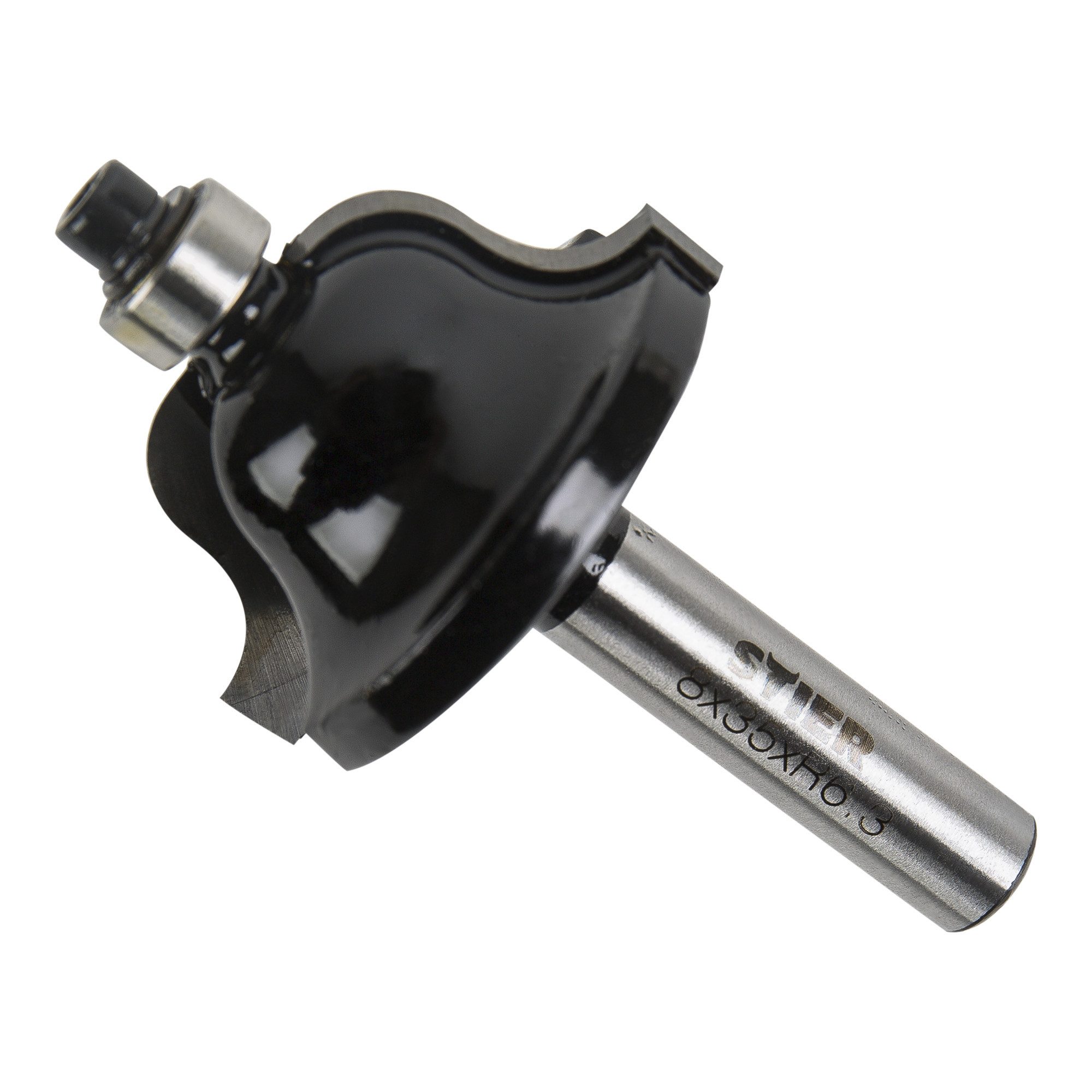 Stier Halbrundprofilfräser STIER Profilfräser mit Kugellager HM (HW) Ø 35 mm Schaft Ø 8 mm