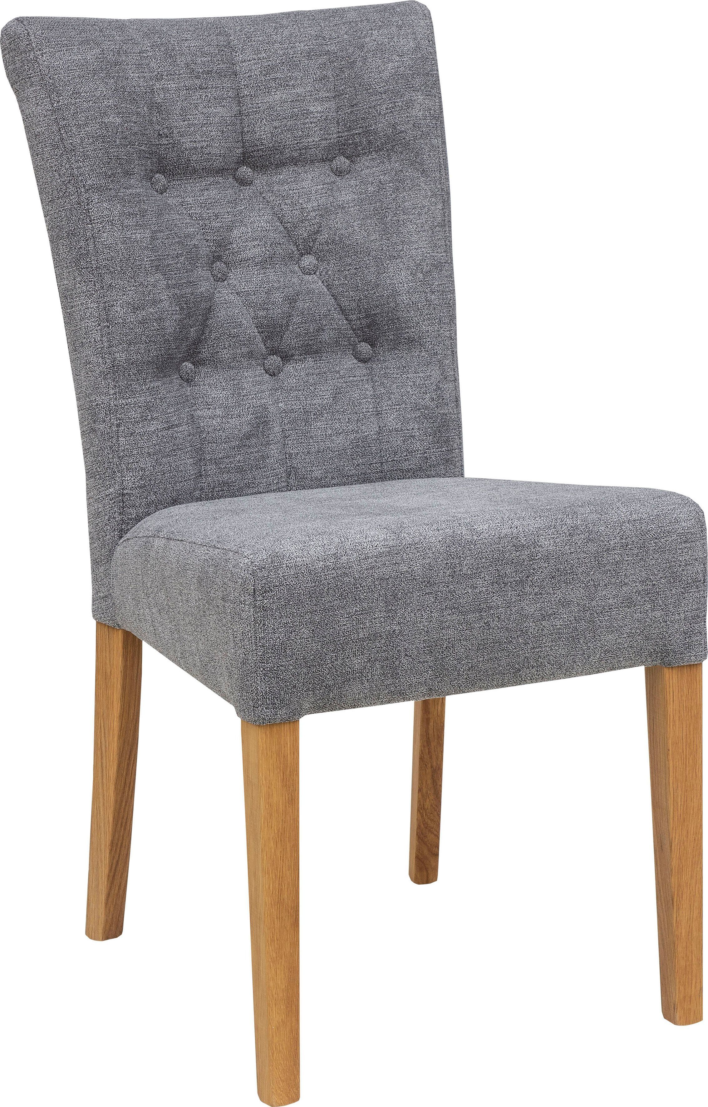 Home affaire Polsterstuhl Queen (Set, 4 St), Esszimmerstuhl mit Knopfheftun günstig online kaufen