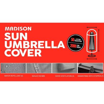 Madison Sonnenschirm-Schutzhülle Schutzhülle für Sonnenschirm 165x25 cm Grau (1-St)