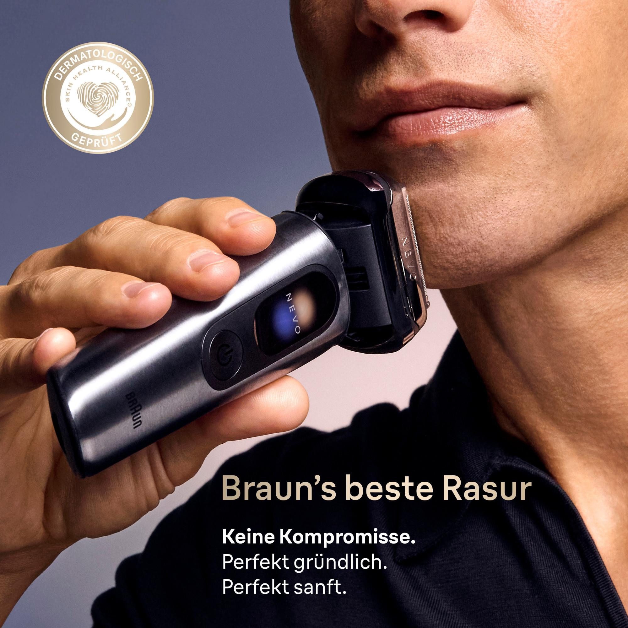 Braun Elektrorasierer NEVO 15010cc, Graphit-Finish, Herrenrasierer, Akku, für präzises Rasieren