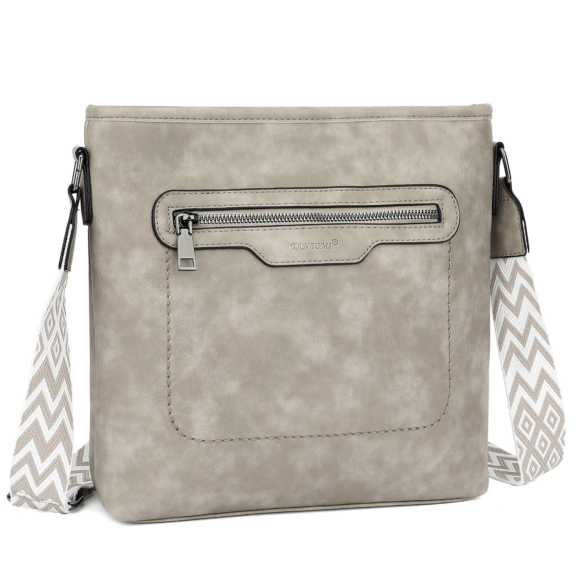 TAN.TOMI Schultertasche Henkeltasche für Damen Modische Umhängetasche Crossbody Bag, Multi-Taschen-Design, Gesäßtasche, verstellbare Schultergurte