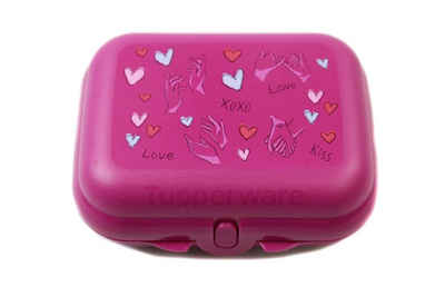 Tupperware Lunchbox Twin pink "Love" Herz Brotdose Größe 2
