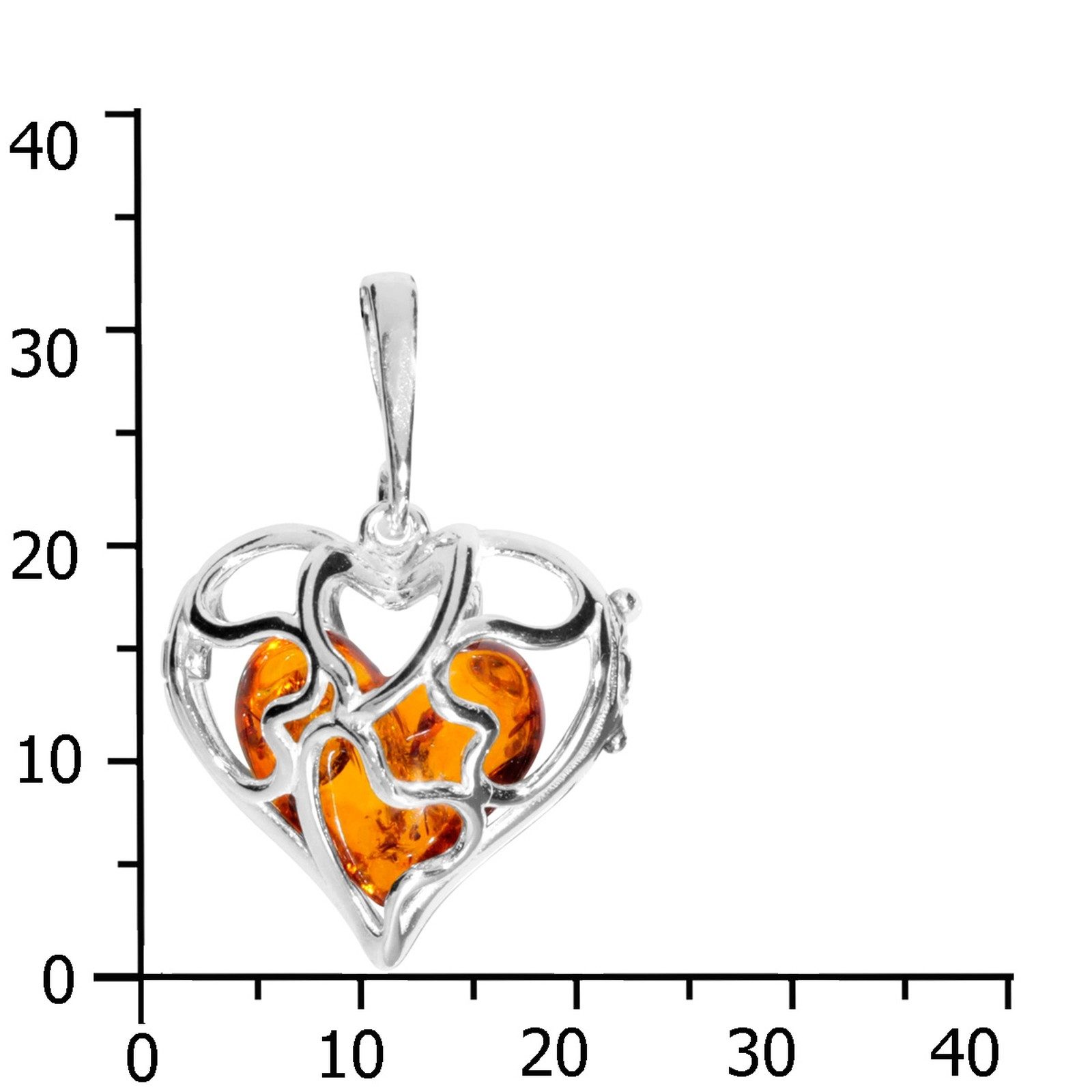 OSTSEE-SCHMUCK Kettenanhänger Ostsee-Schmuck Anhänger Herz im Herz Anhänger günstig online kaufen
