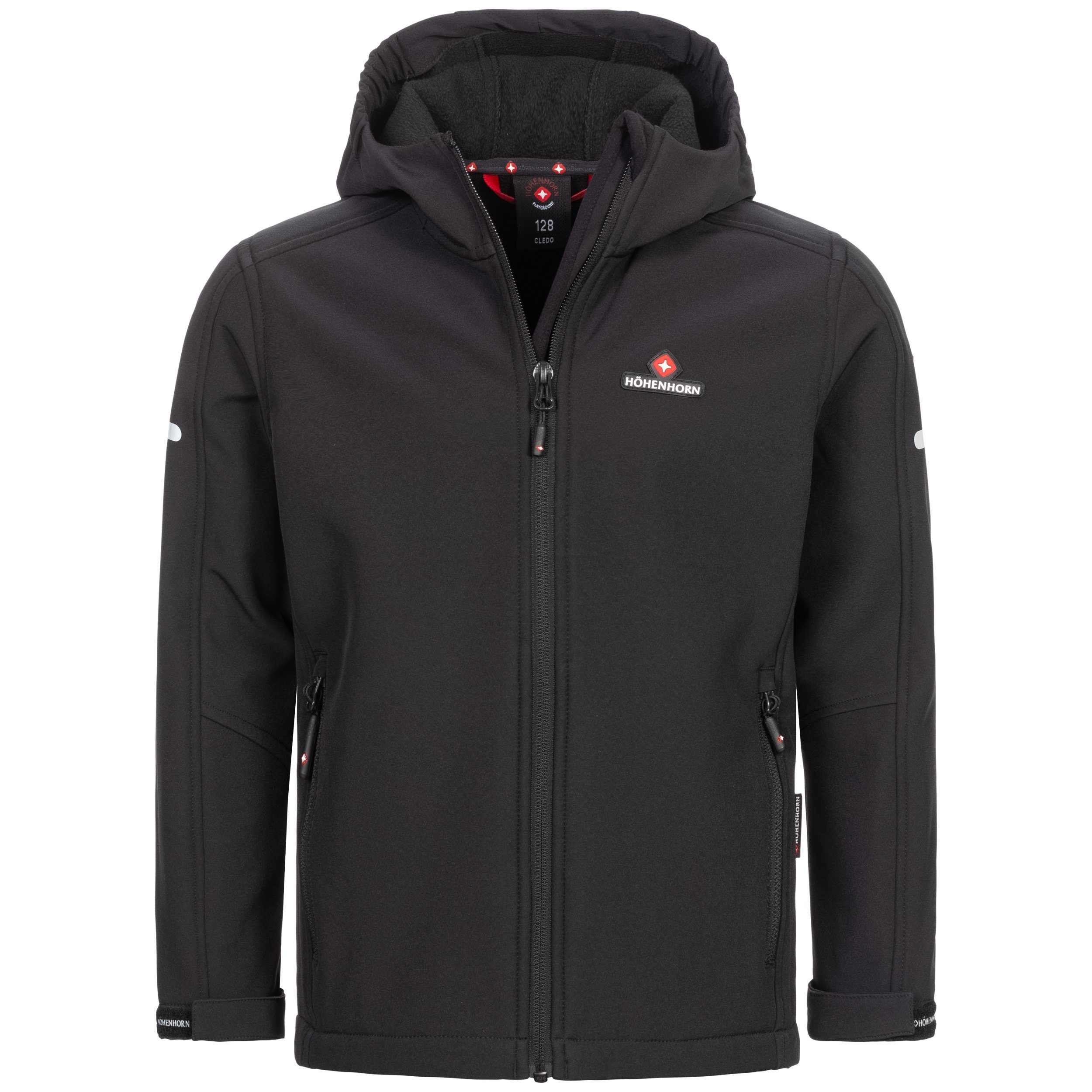 Höhenhorn Softshelljacke Cledo Kinder Jacke Kids für Jungen und Mädchen Übergangsjacke Outdoor Microfleece-Innenfutter, Atmungsaktiv, Wasserdicht