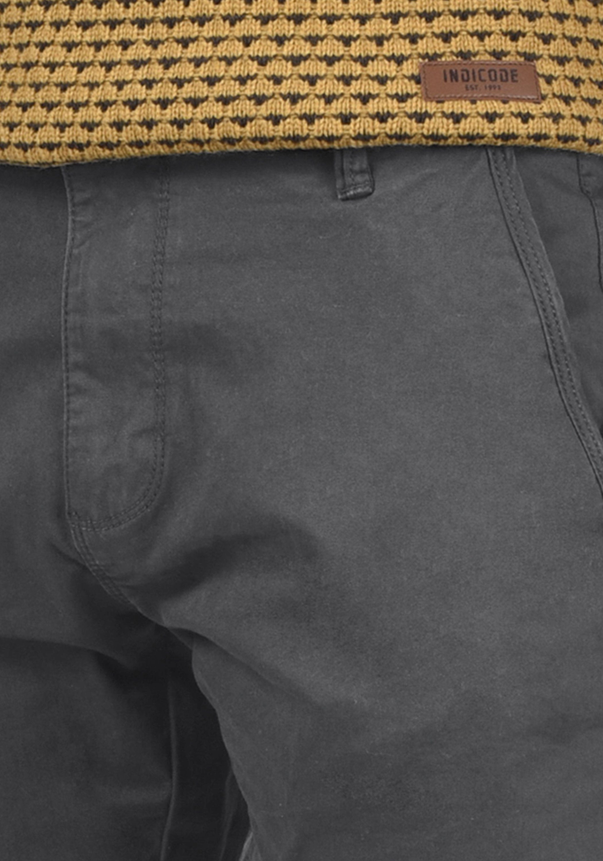 im IDPenefal Hose Chinohose lange Indicode Grey Chino-Stil (910) Dk