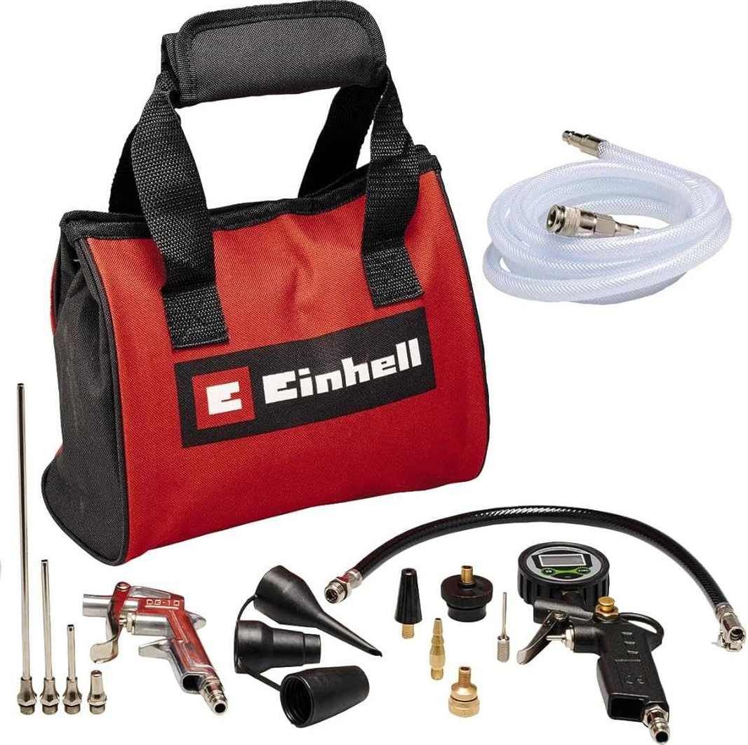 Einhell Druckluftwerkzeug Kompressoren-Zubehör15-tlg. Druckluftset, Ausblaspistole,Reifenfüller