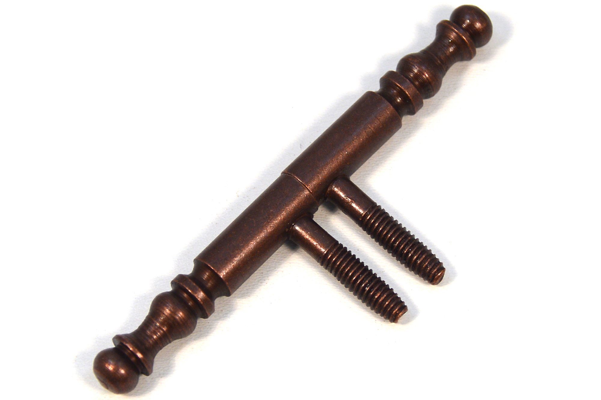 IHC Möbelbeschlag Tür-Scharnier Einbohrbänder Aufschraubband Türband Scharniere Bronze (2 St) | Möbelgriffe