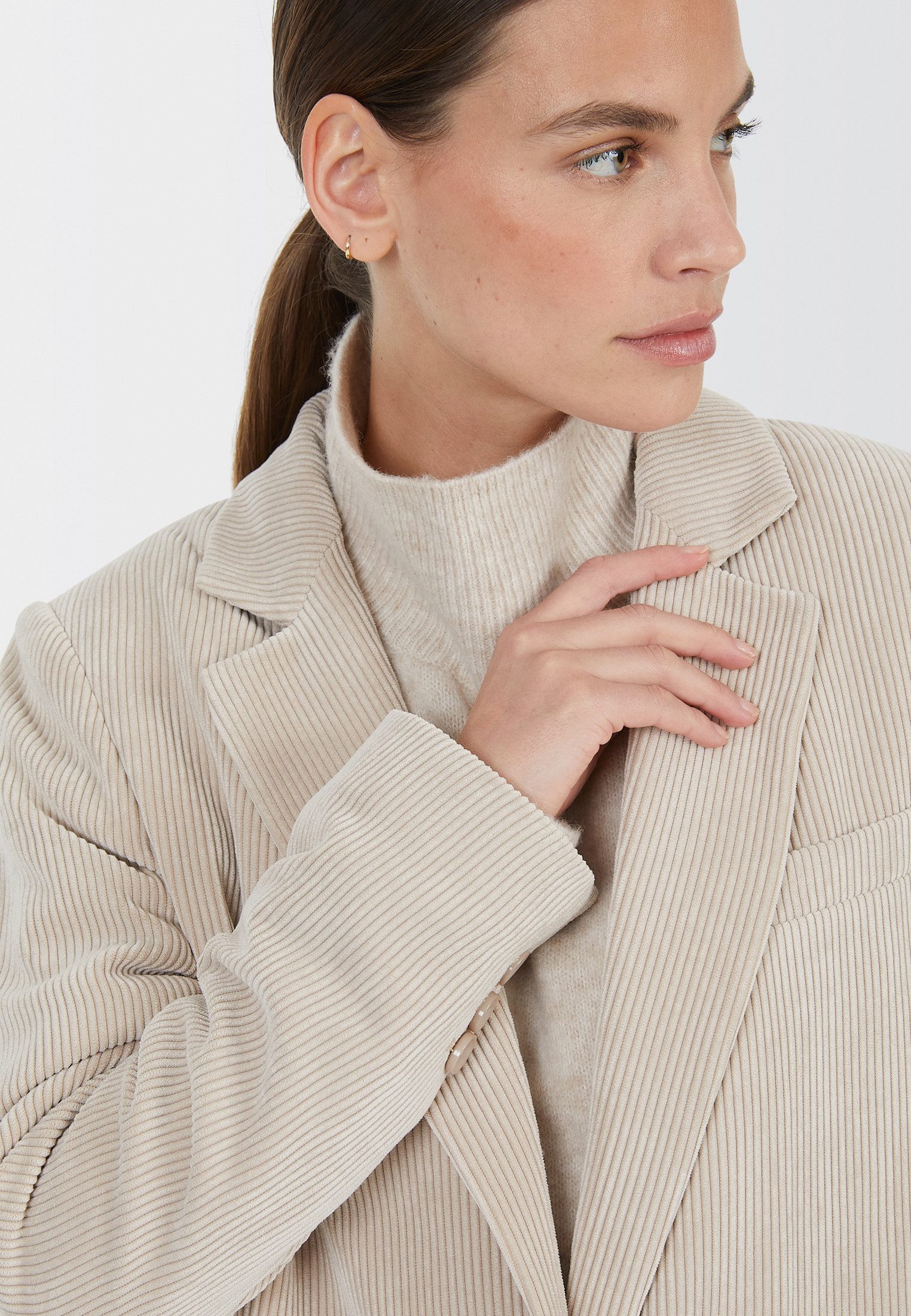 MARC AUREL Longblazer aus leichtem Cord