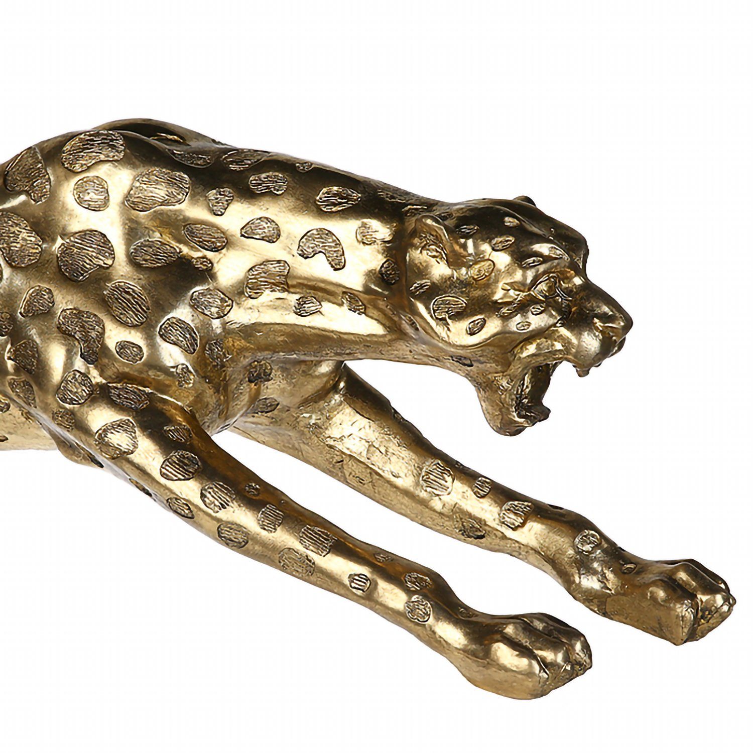 B. Gepard GILDE x 145cm - 31cm - gold Dekofigur GILDE Skulptur H.