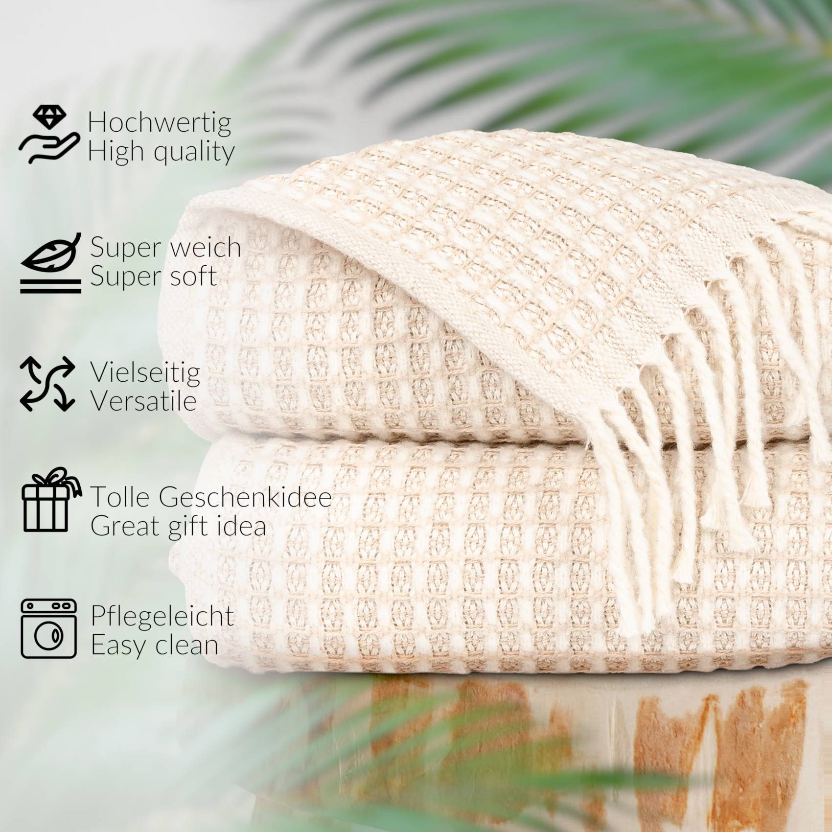 Plaid Beatriz feine Kuscheldecke Reisedecke Tagesdecke Wohndecke, ANRO, Wen günstig online kaufen