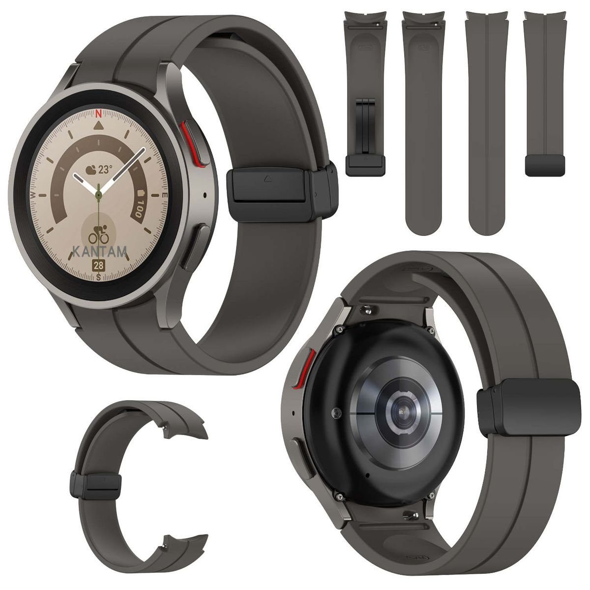 Wigento Smartwatch-Armband Für Samsung Galaxy Watch FE 6 5 4 Normal Pro Cla günstig online kaufen