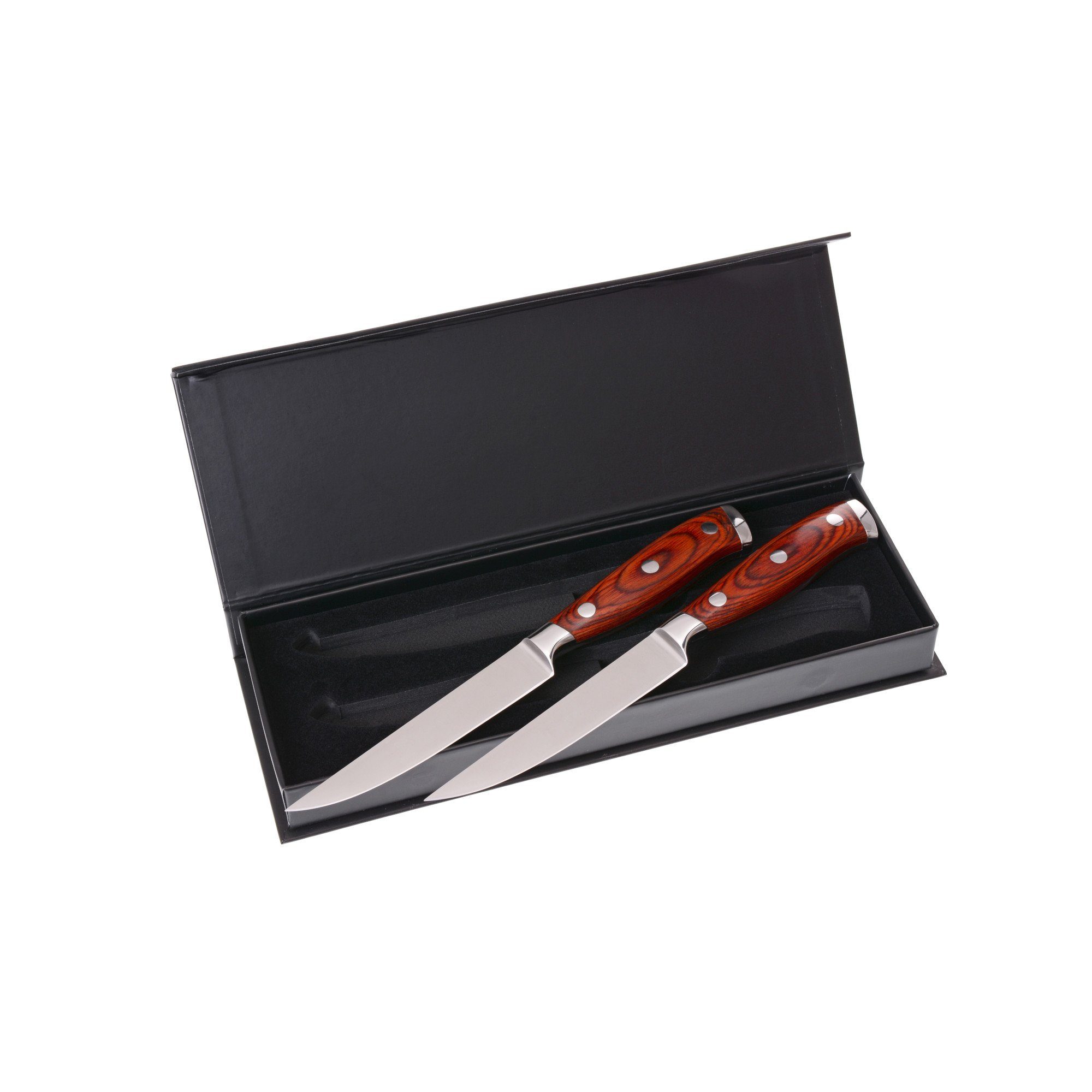 GRÄWE Tafelservice GRÄWE Steakmesser neutral 2er Set, Spezialstahl, Hartholz