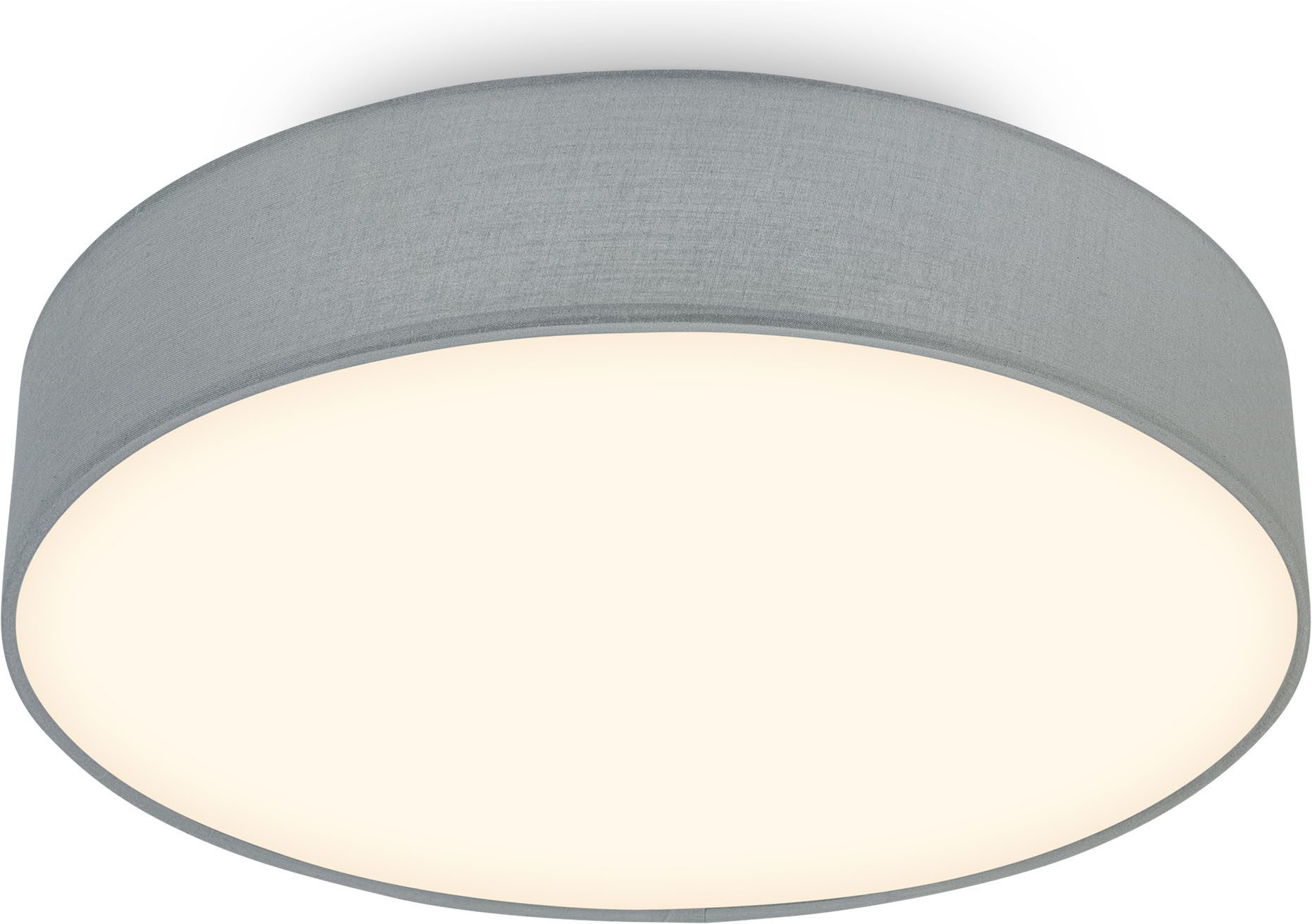 OTTO home LED Deckenleuchte EVVELLINA, LED fest integriert, Warmweiß, Warmweißes Licht, Textilschirm, Wohnzimmer, Schlafzimmer