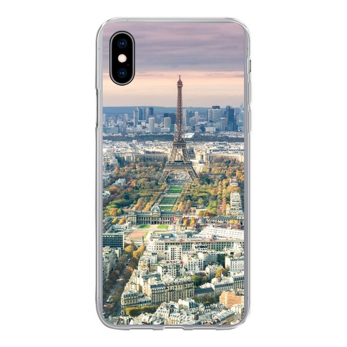 MuchoWow Handyhülle Paris - Eiffelturm - Stadt Handyhülle Apple iPhone Xs Max Smartphone-Bumper Print Handy