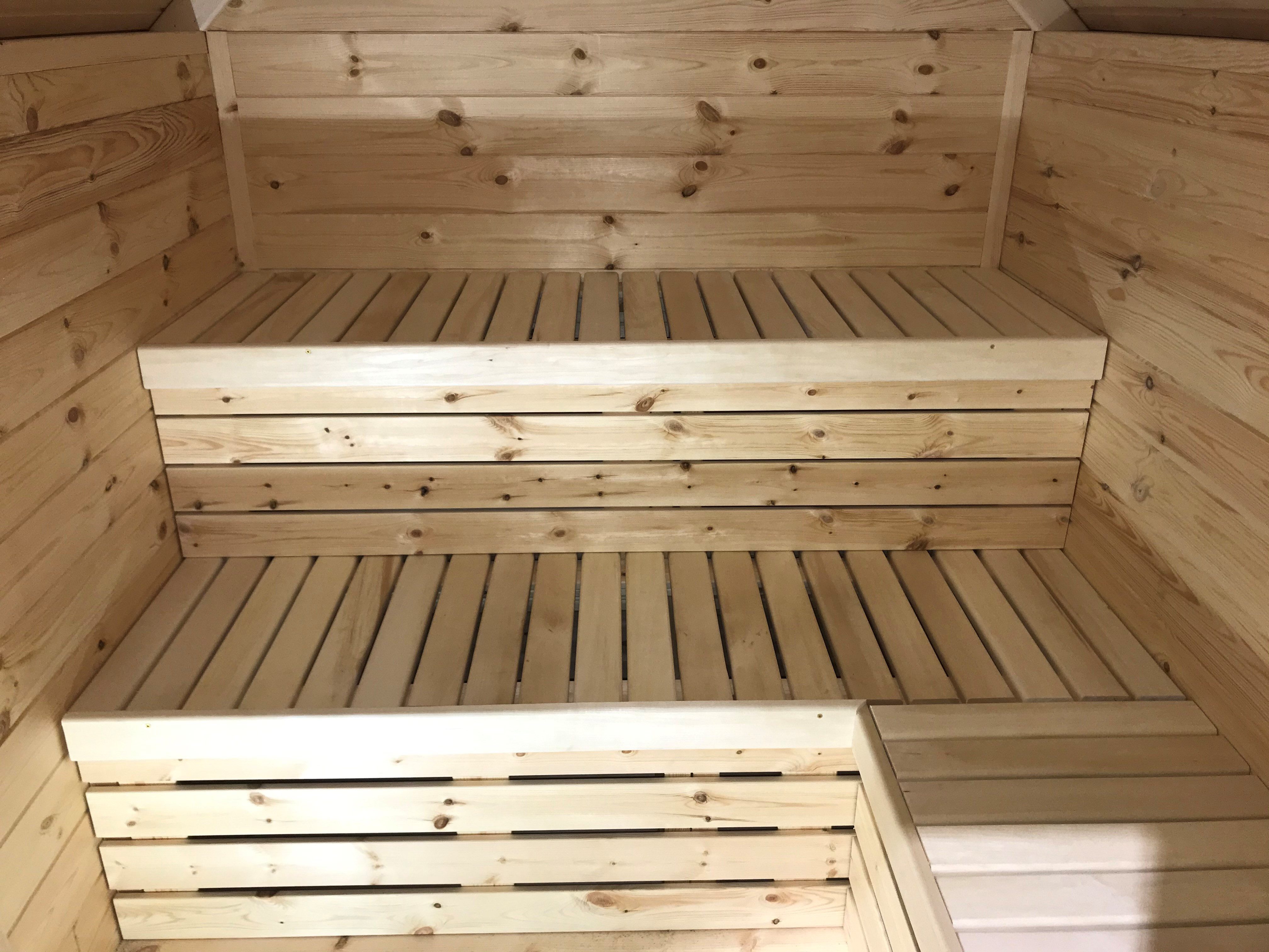 Xlmoebel Saunahaus Holzsauna für den Garten mit Trockensauna-Funktion, (Sauna SC4001) Hergestellt in Europa