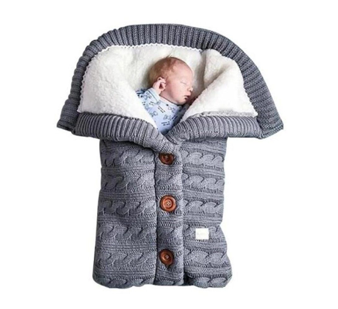 Schlafsack Neugeboren Babyschlafsack Schlafsack Kinderwagen für Monat Warmer 0-12 Warmer, für Babys XDeer gray1 Baby Wickelwickel Wickeldecke