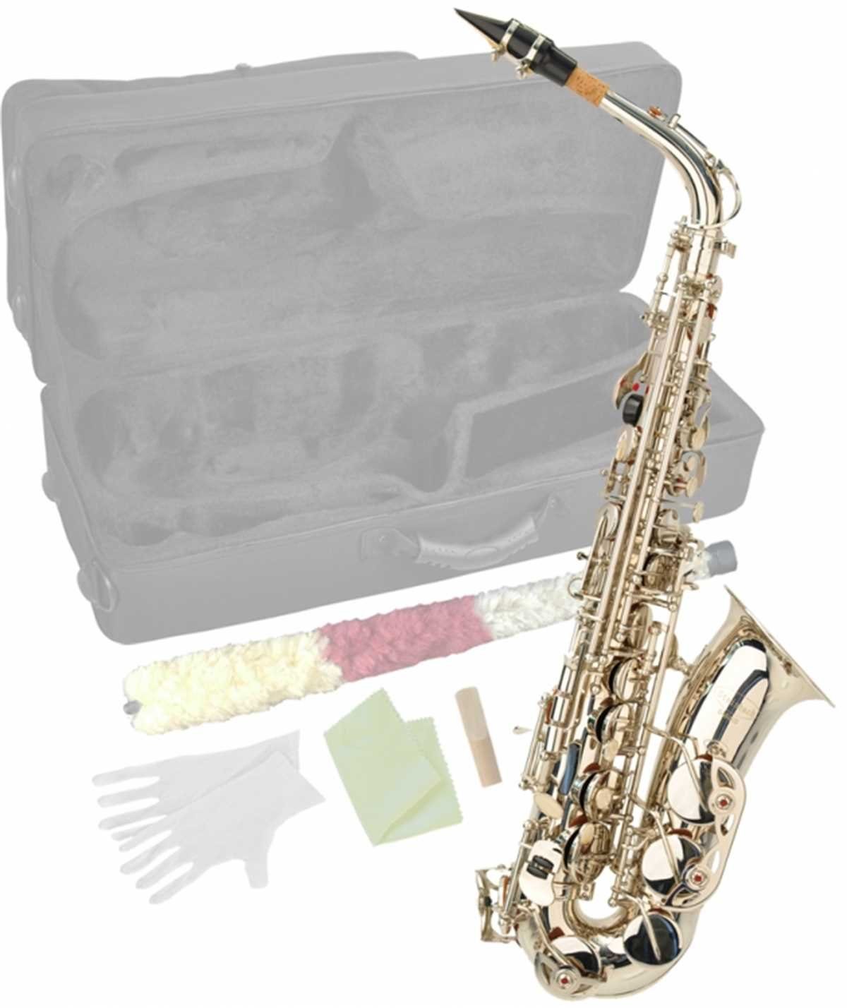 Saxophon Eb Alt-Saxophon in Silber mit hohem FIS