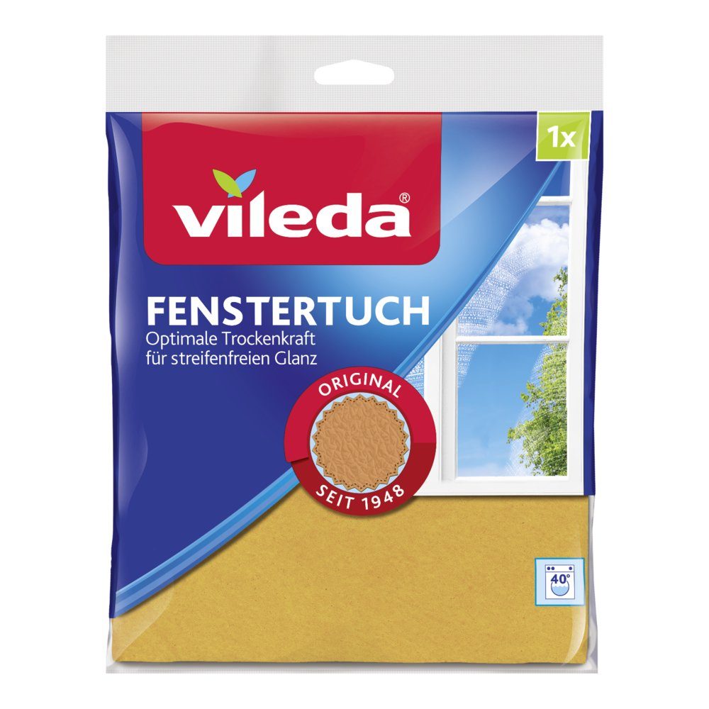 Vileda Reinigungsbürsten-Set VILEDA Fenstertuch 39x36cm