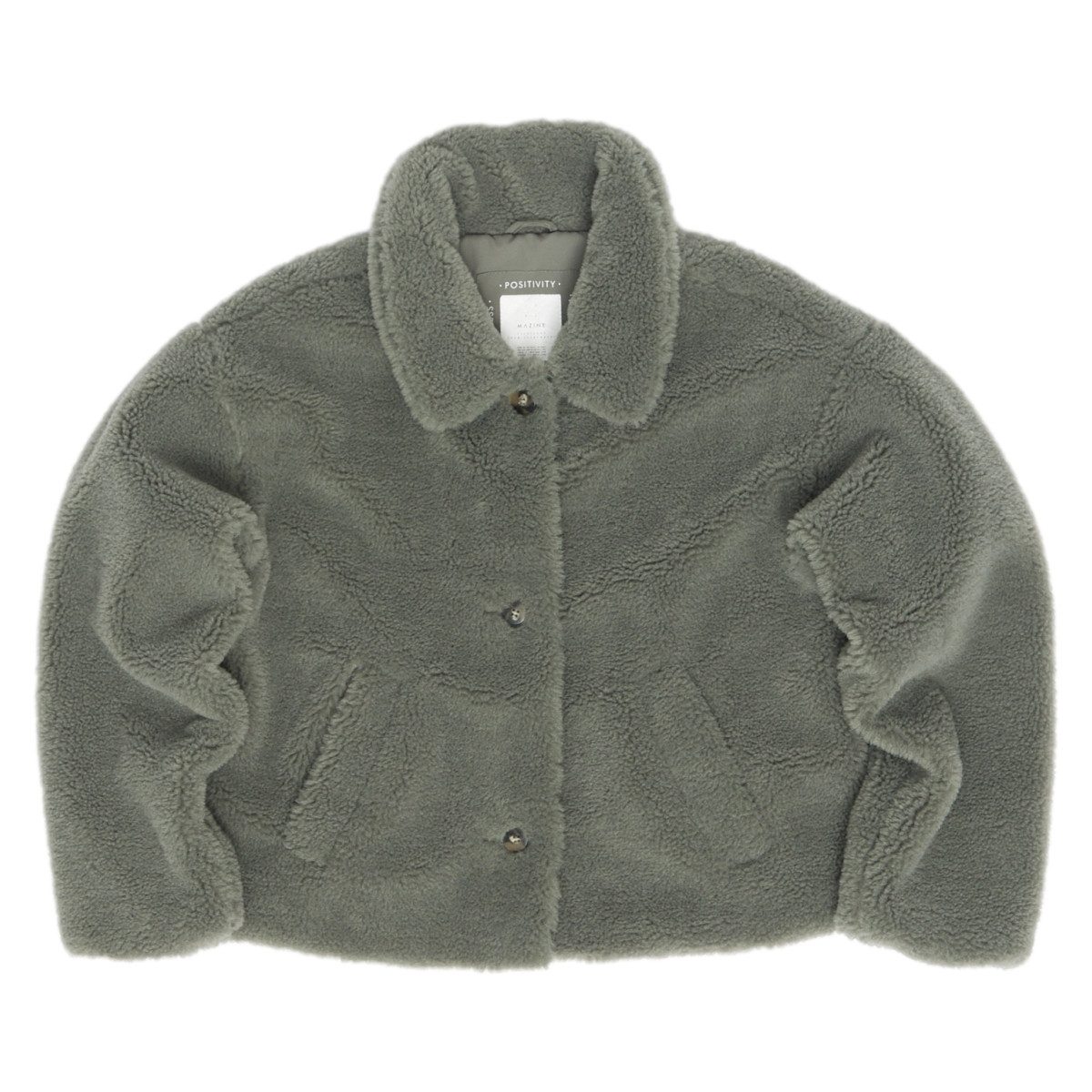MAZINE Winterjacke Mazine Faux-Fur Button Jacket - Kunstfelljacke