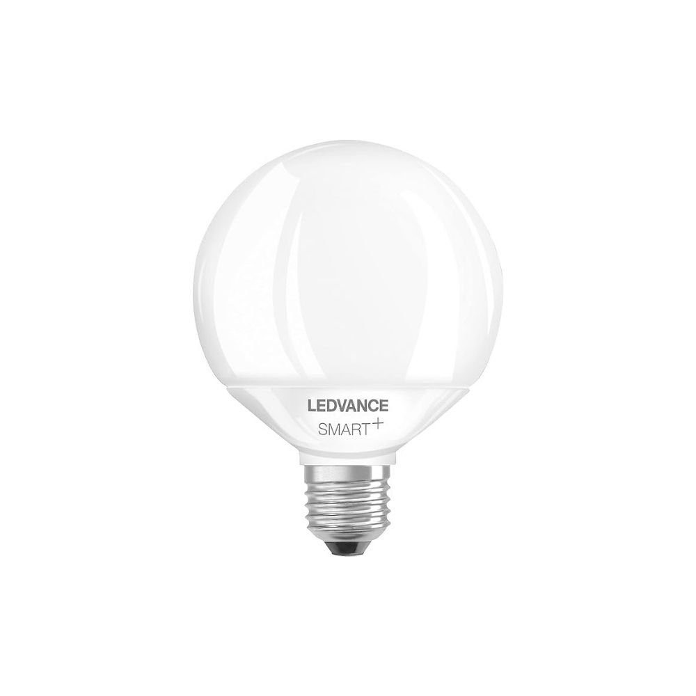 Ledvance LED-Leuchtmittel Smart Wifi LED E27 Lampe dimmbar Globe95 RGBW 14W Glühbirne, E27, 1 St., Lichtfarbe änderbar (2700-6500K), farbwechsel,2700-6500K