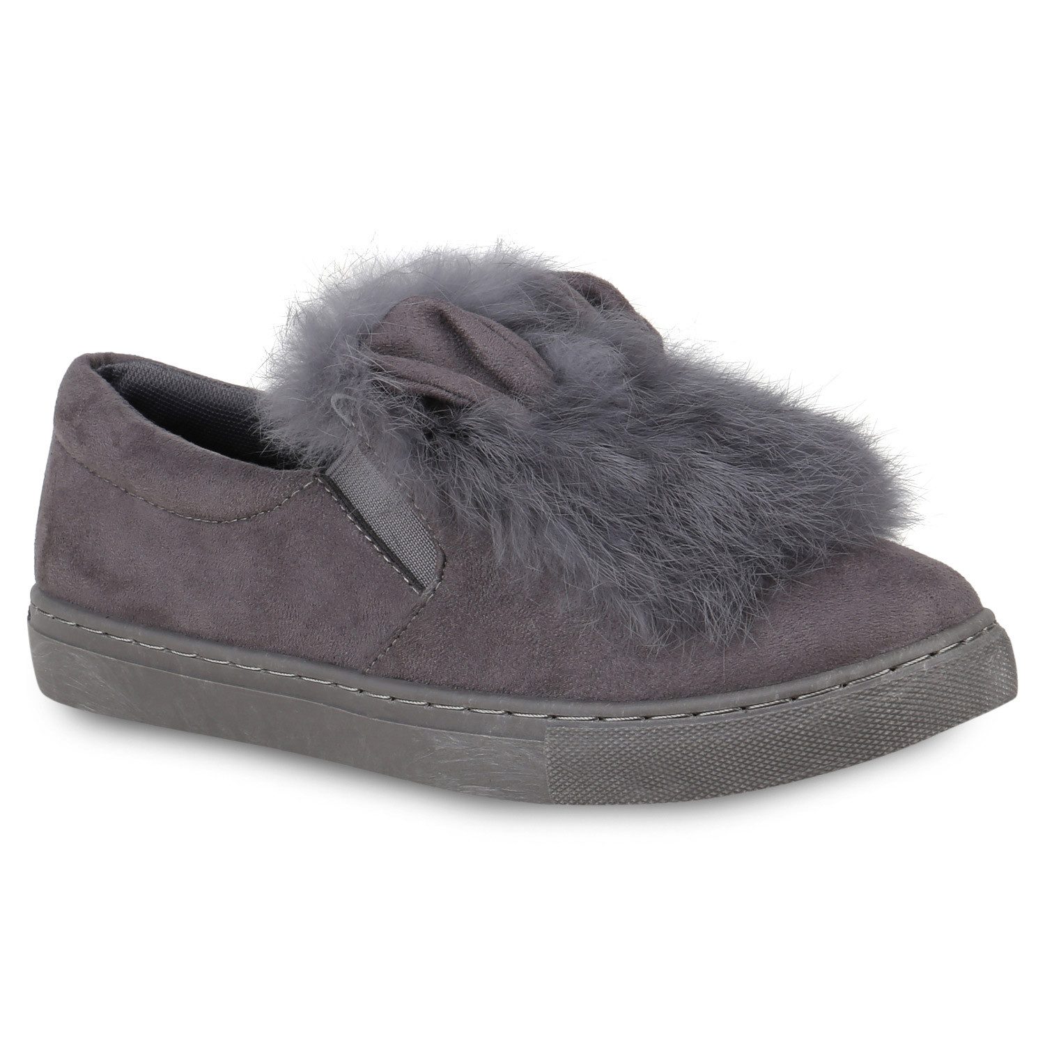 VAN HILL 820228 Slip-On Sneaker Damen Sneaker Low Slip Ons Fell Turnschuhe günstig online kaufen