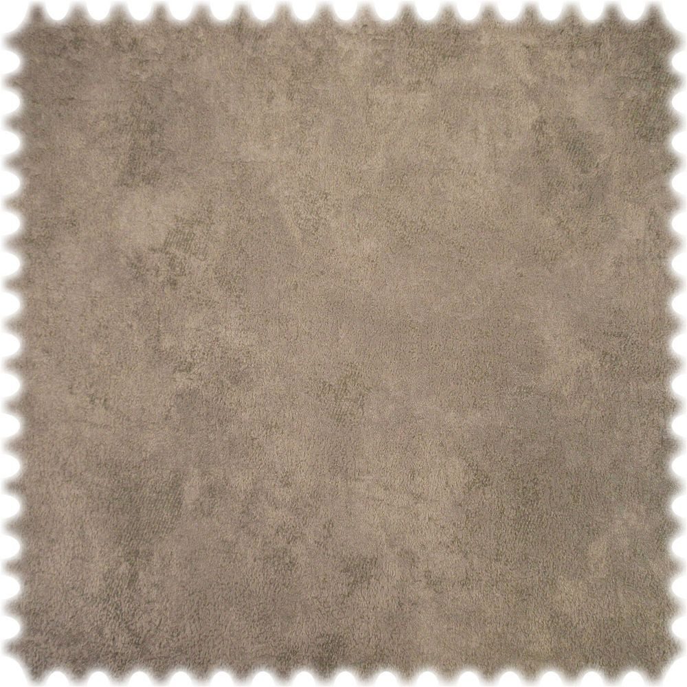 Heiro Stoff Vintage Samt Velours Möbelstoff Venedig Taupe mit Fleckschutz, Polsterstoff Meterware - Breite:140 cm
