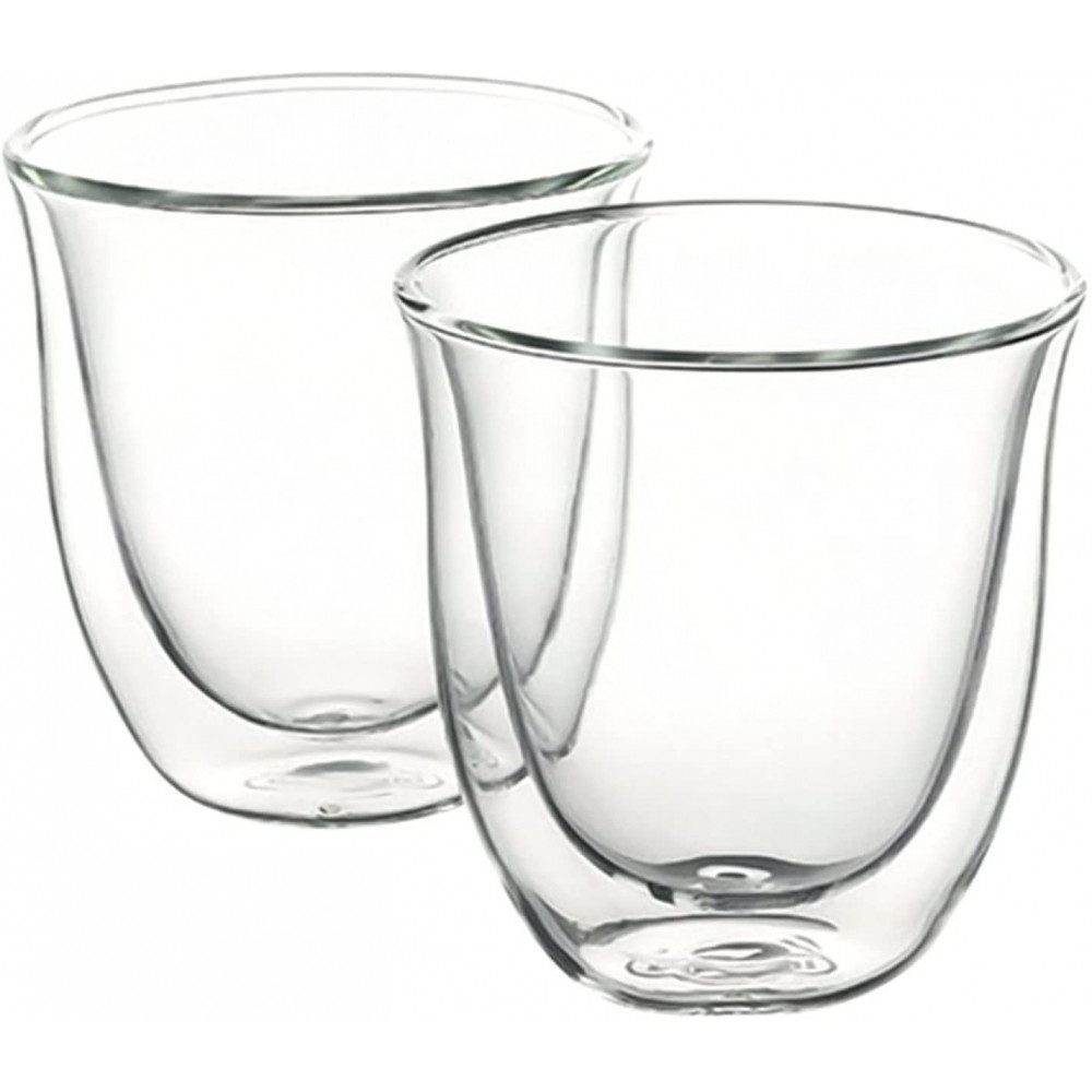Dekobecher DeLonghi Cappuccino Thermoglas 2er Set - doppelwandig
