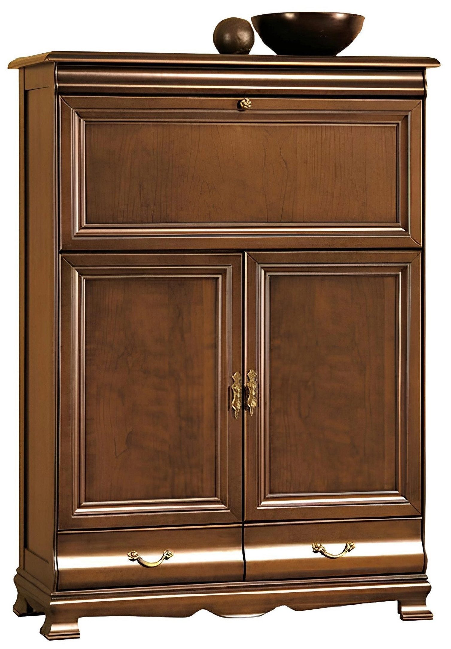 Xlmoebel Kombikommode Traditioneller Schrank Kommode Braun Beistellschrank Schrank (1 St., Kombikommode), Hergestellt in Europa