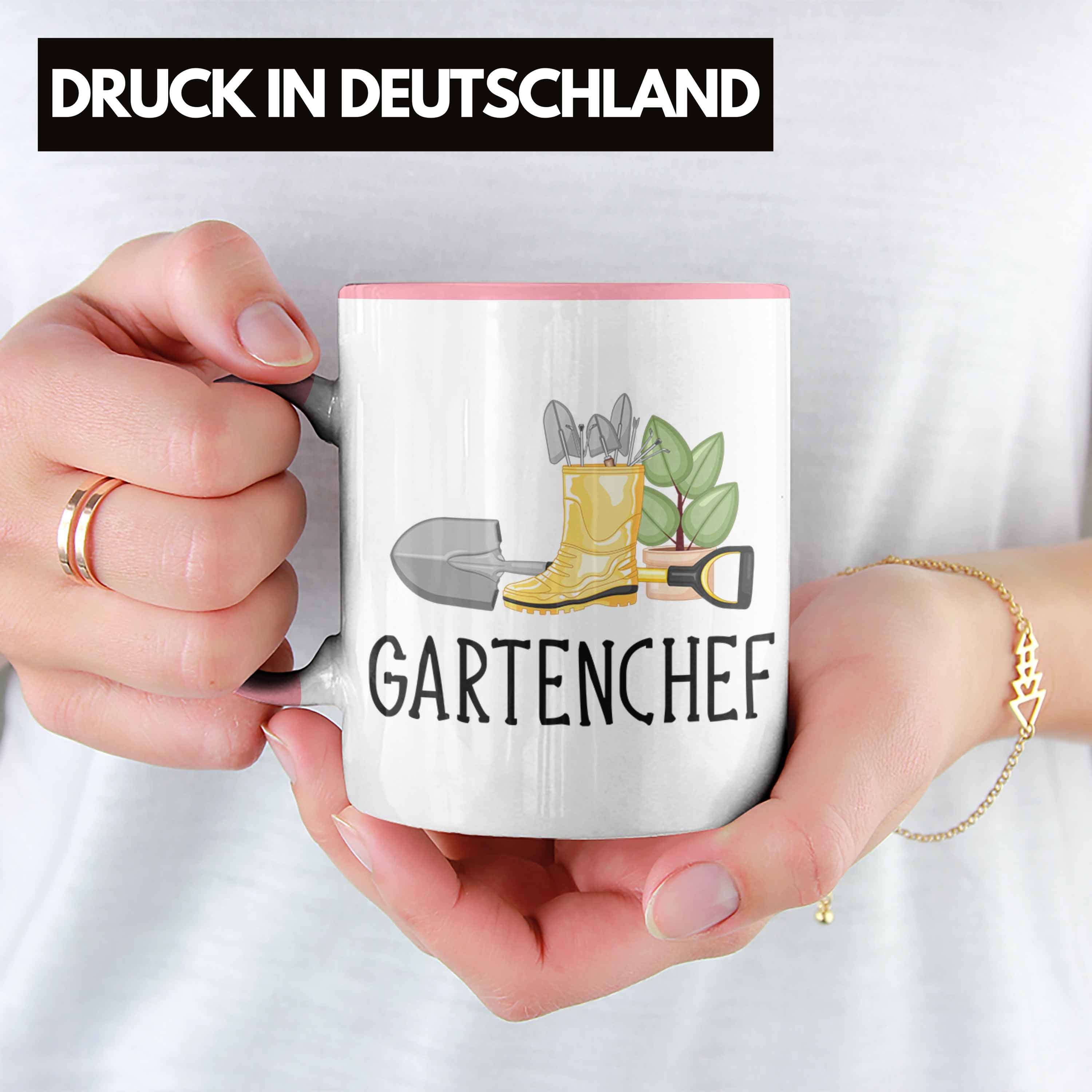 Gartenchef Geschenk Rosa Gärtner - Hobby Tasse Tasse Lustig Kaffeetasse Trendation Gartenarbeit Trendation Garten Hobbygärtner