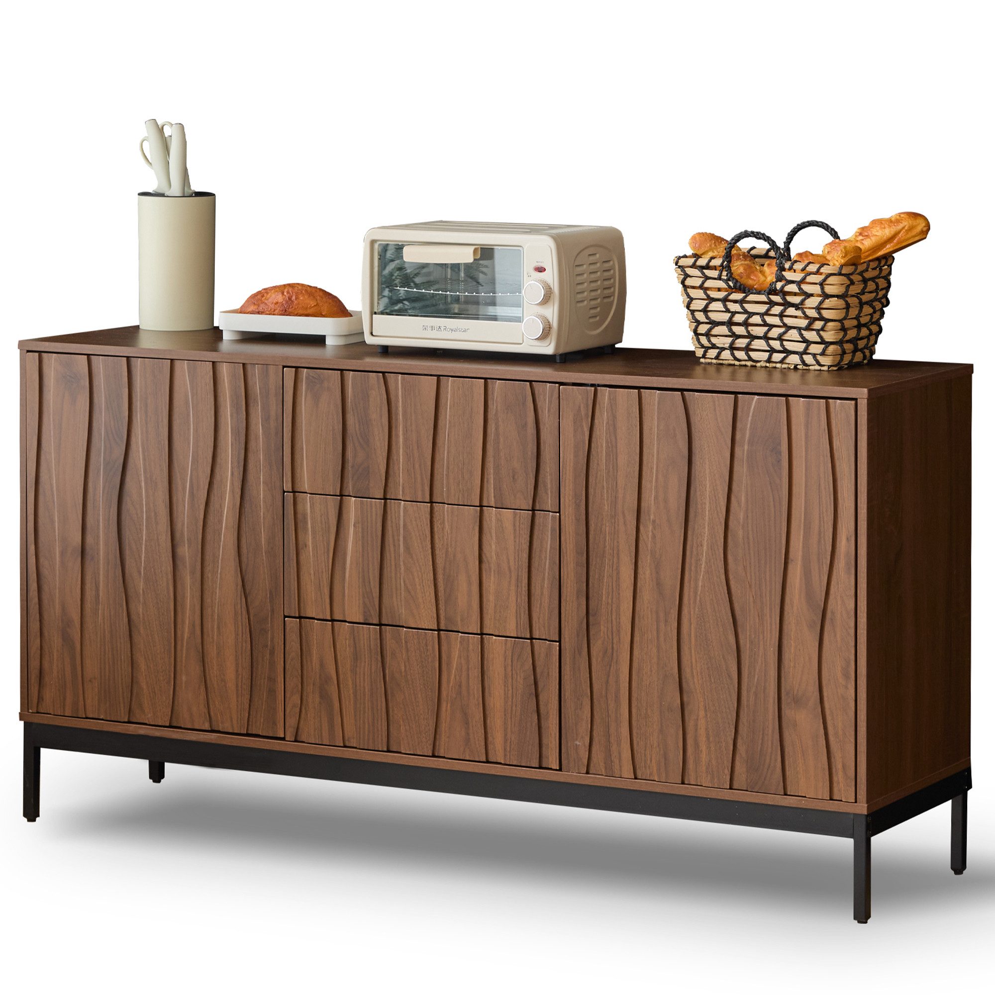 OKWISH Sideboard multifunktional als TV-Ständer, Buffet oder Kaffeebar (Kom günstig online kaufen