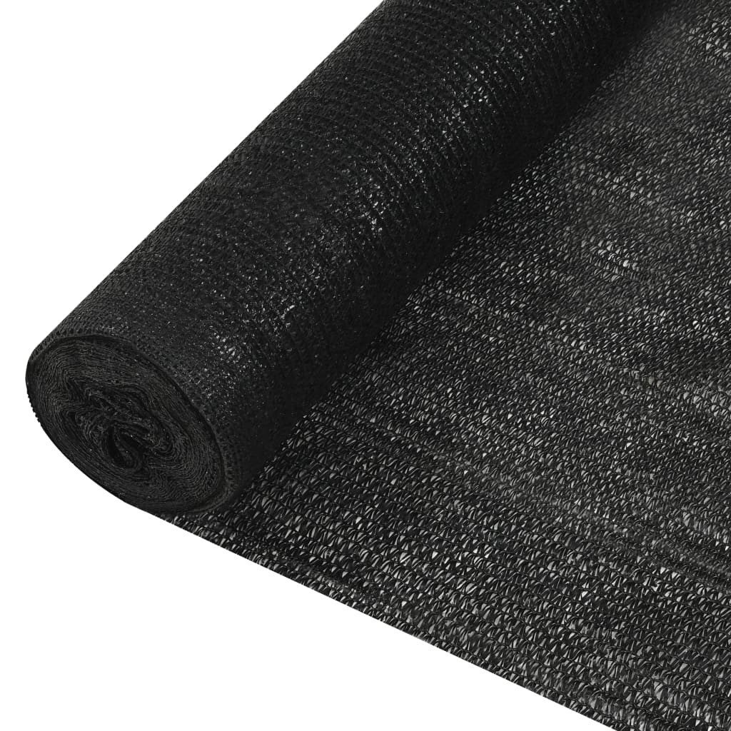 vidaXL Blende Zaunblende Schwarz 2x10 m HDPE 150 g/m²