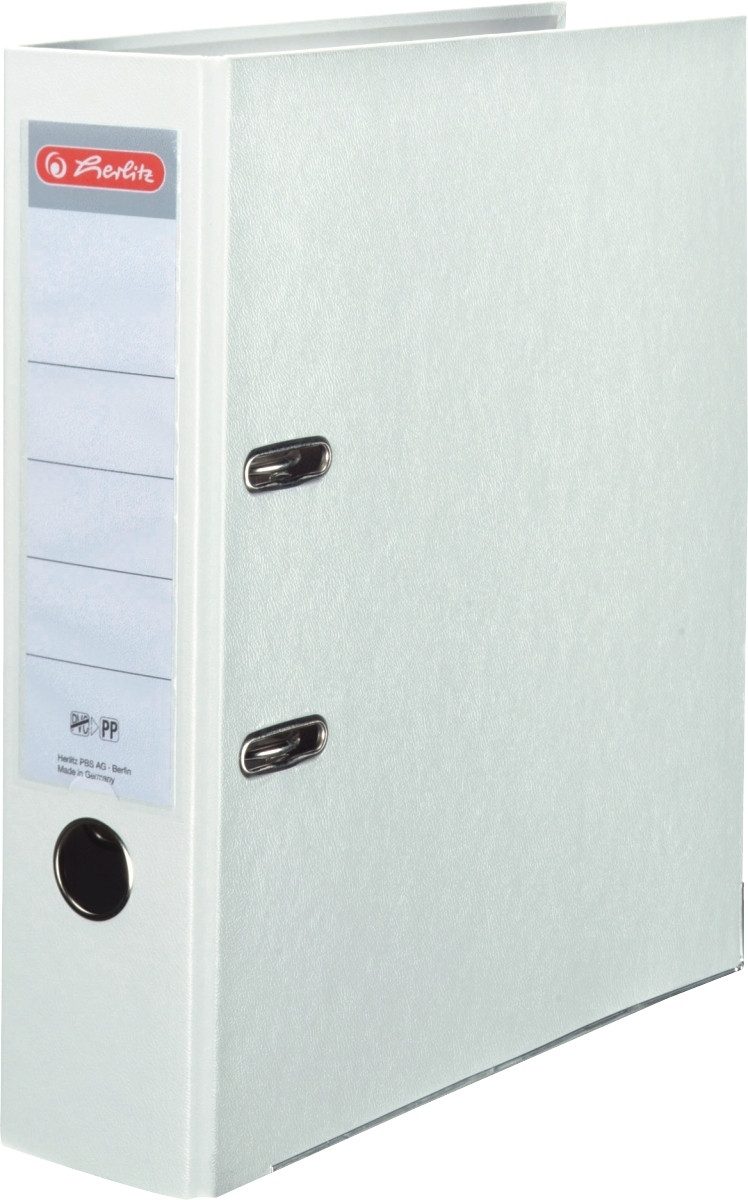 Herlitz Aktenordner Ordner Kunststoff A4 maX.file protect 80mm weiß