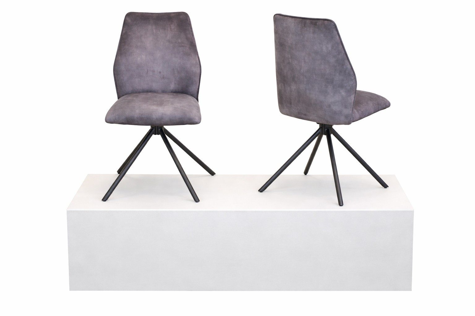 moebel-direkt-online Drehstuhl Esszimmerstuhl 2er-Set (2Stück) mit einem 90° drehbaren Sitz (Set)