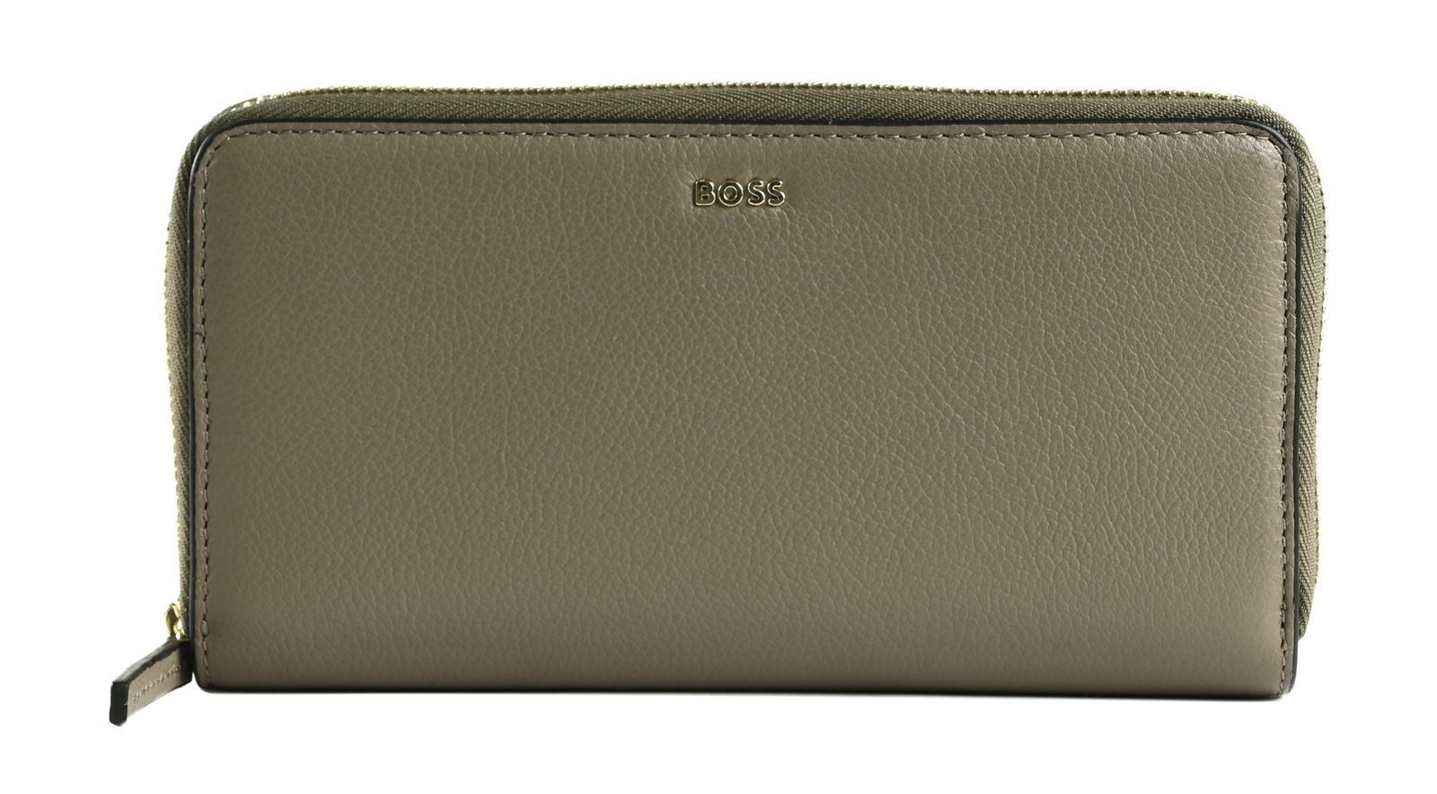 BOSS Geldbörse Ziparound Wallet, aus echtem Rindsleder