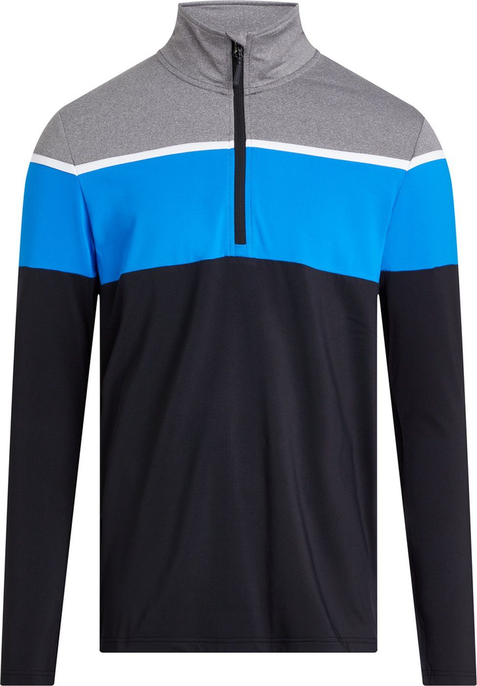 Fleecepullover He.-Funktions-Shirt Diego M 902 BLACK NIGHT/BLUE ROY
