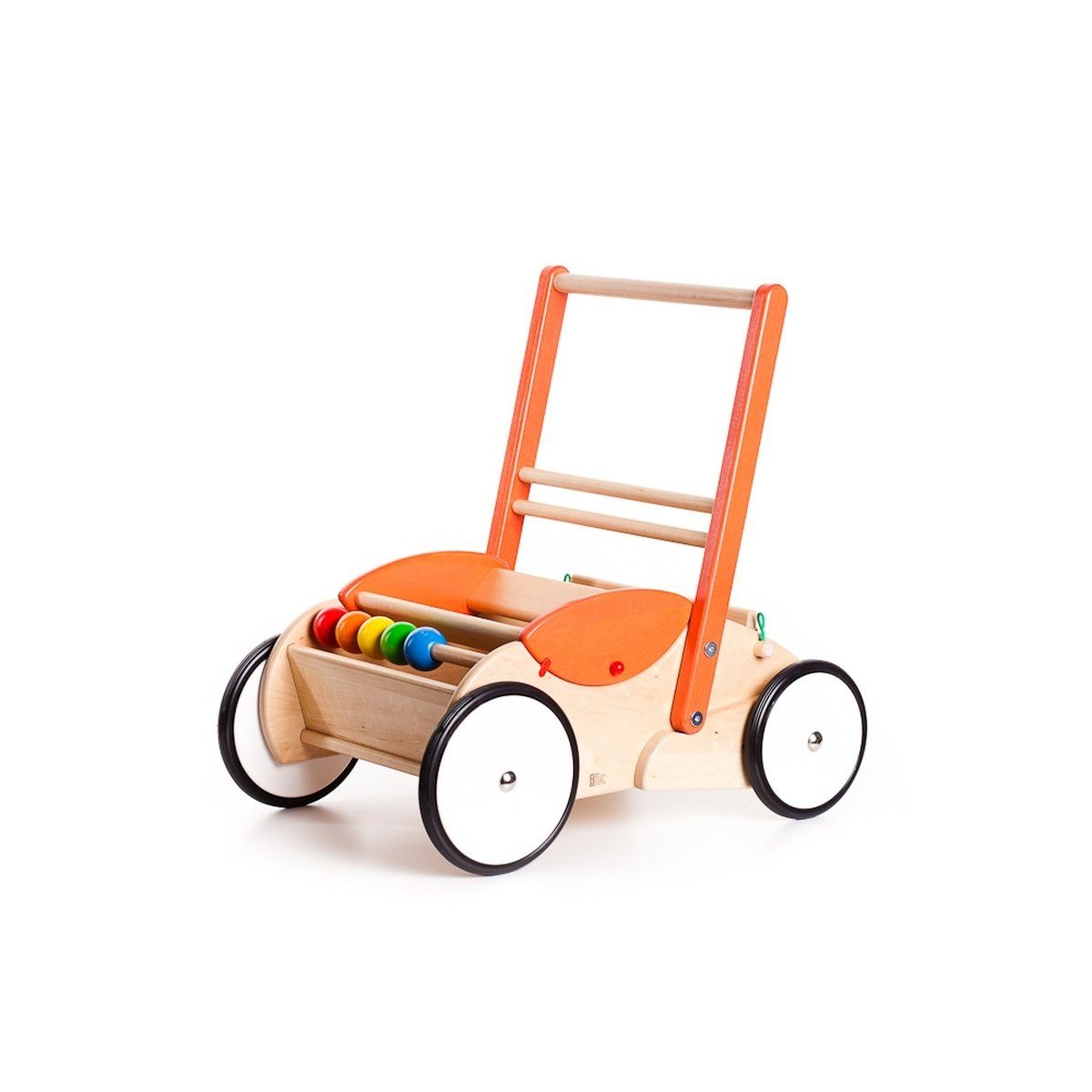 Bajo Lauflernwagen Lauflernwagen - Puppenwagen Holzspielzeug 51x33x50 cm