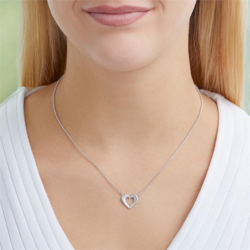 Unique Kettenanhänger Herzkette Sterlin...