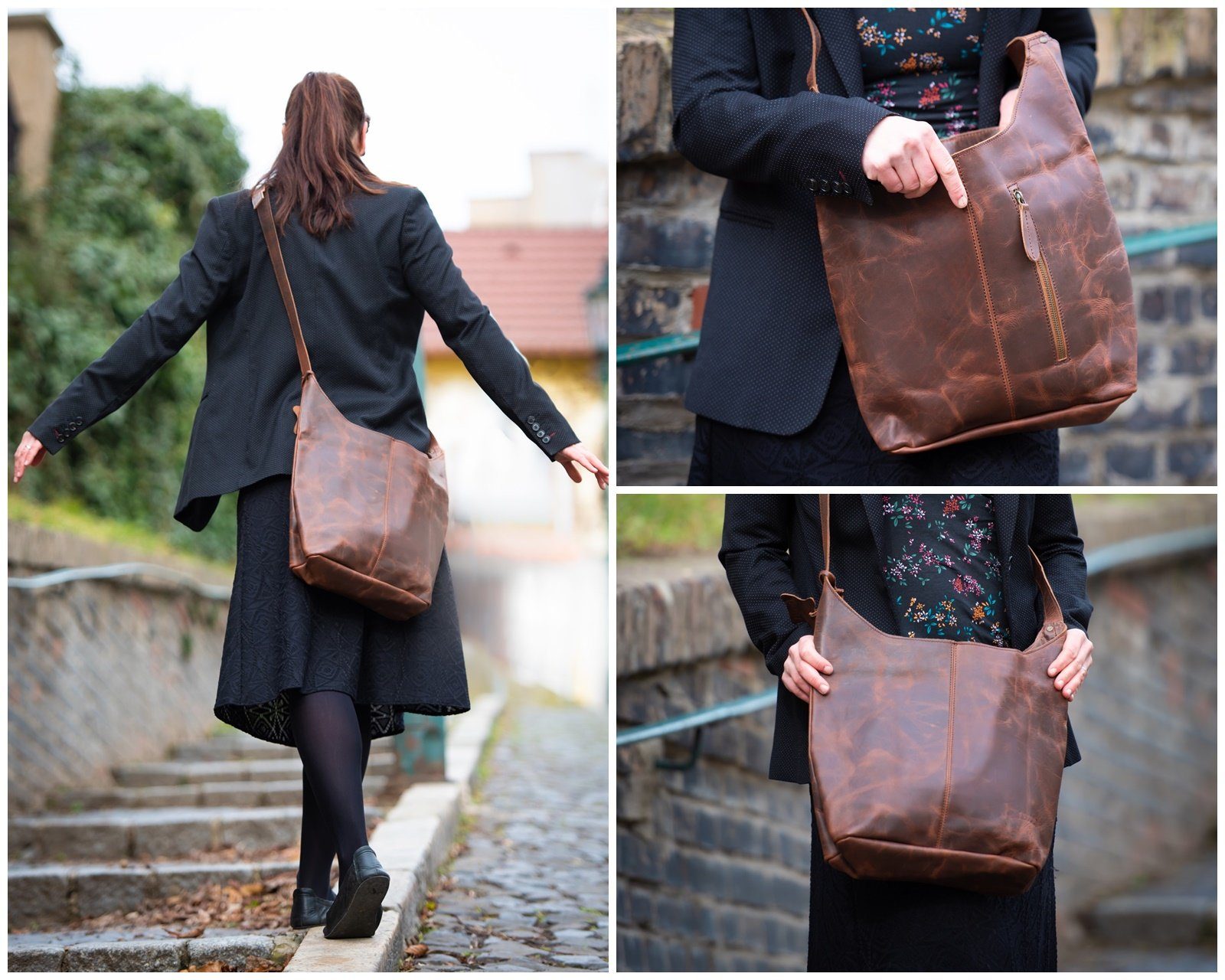 LECONI Schultertasche große Umhängetasche Beuteltasche Damentasche günstig online kaufen