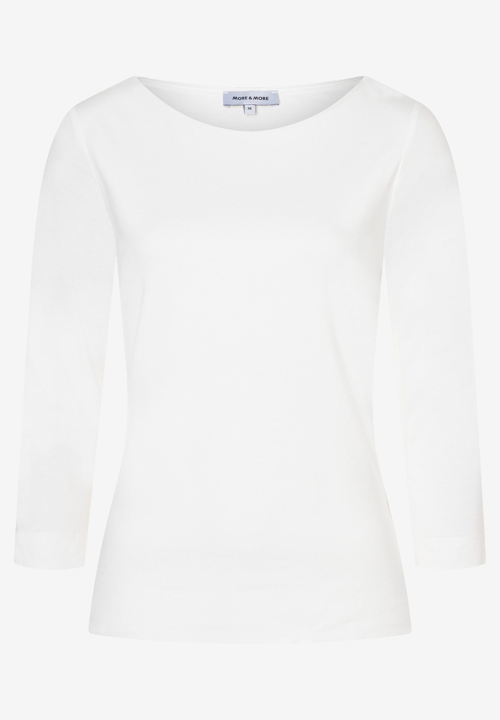 3/4-Arm-Shirt gerades Basic-3/4 Arm-Shirt