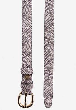 Cipo & Baxx Ledergürtel mit Schlangen-Print