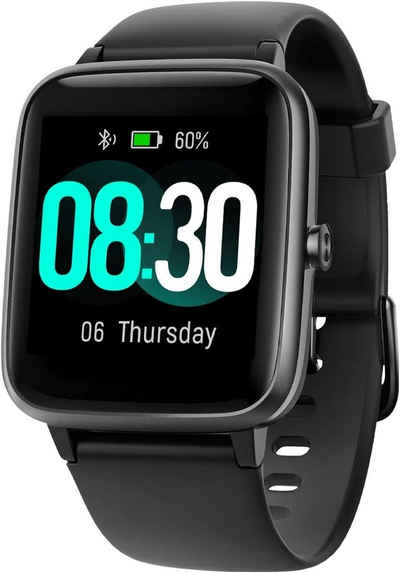 GRV Smartwatch (Andriod iOS), Fitnessuhr mit Herzfrequenzmessung Schrittzähler Schlafmonitor