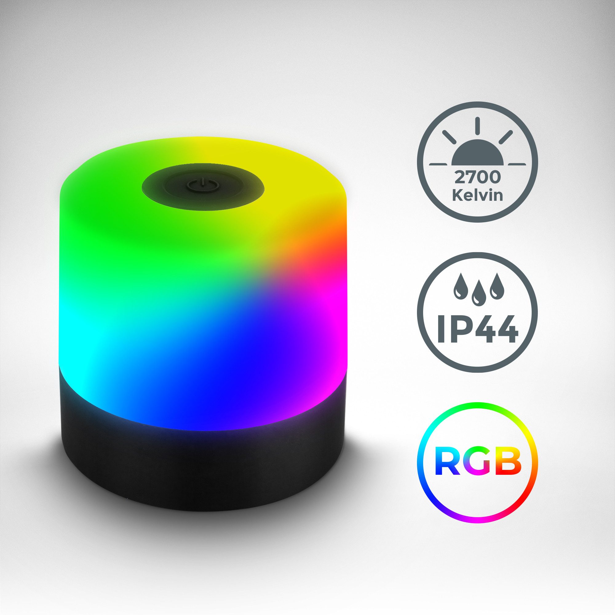 B.K.Licht Außen-Tischleuchte BKL1590 Kabellose RGB Tischlampe, günstig online kaufen