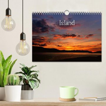 CALVENDO Wandkalender Island (Wandkalender 2024 DIN A4 quer), CALVENDO Monatskalender
