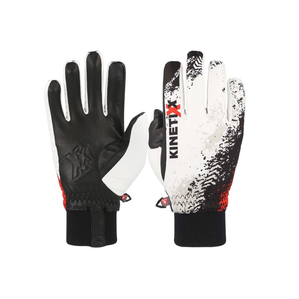 Kinetixx Winter-Arbeitshandschuhe Extra warmer Winterhandschuh Merusa, KinetiXx (in weiß mit Muster) Wasserabweisend, Atmungsaktiv, Kälteschutz, Winddicht, Touchscreen