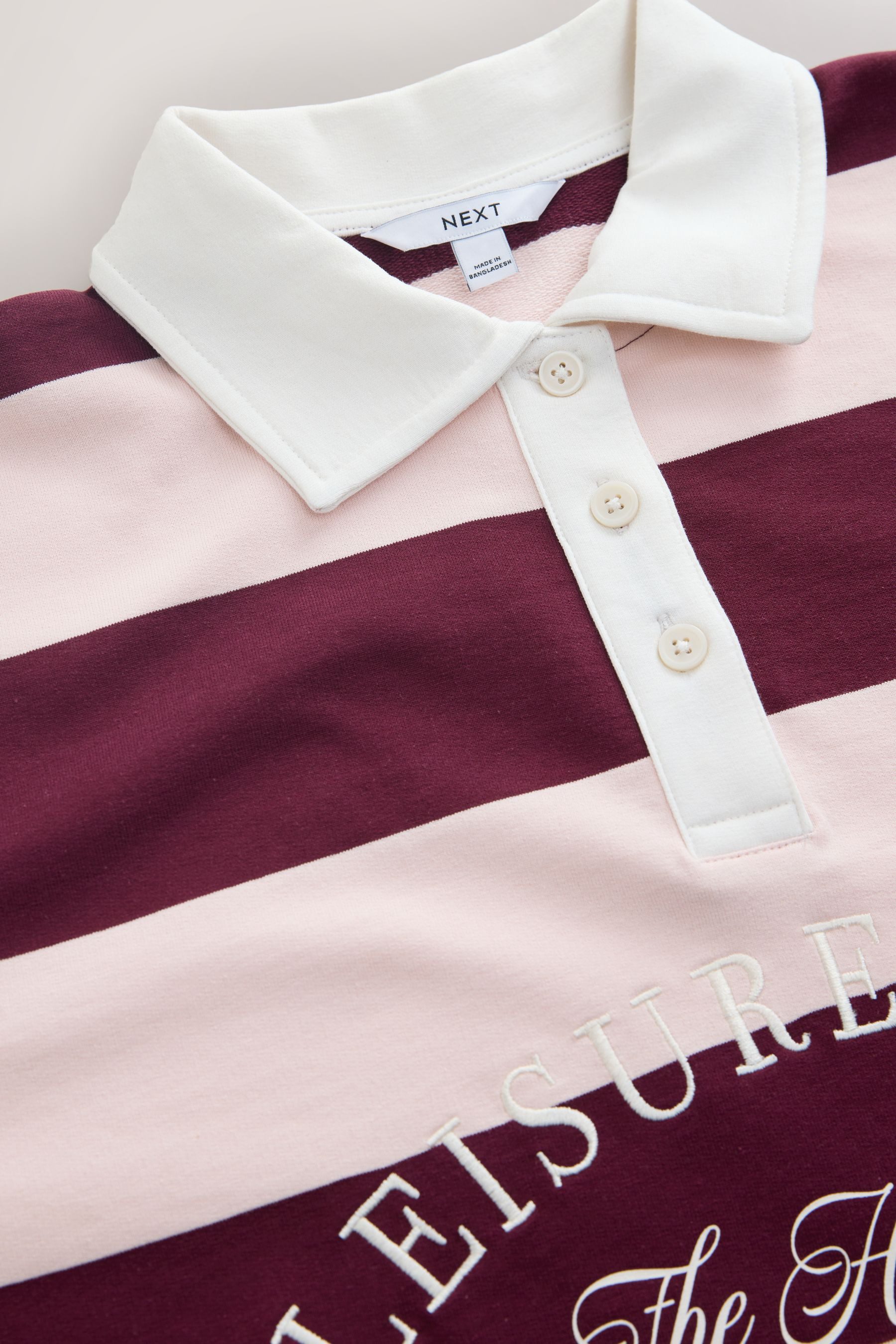 Next Sweater Rugby-Sweatoberteil mit Streifen, Leisure Club (1-tlg) – Bild 3 von 5