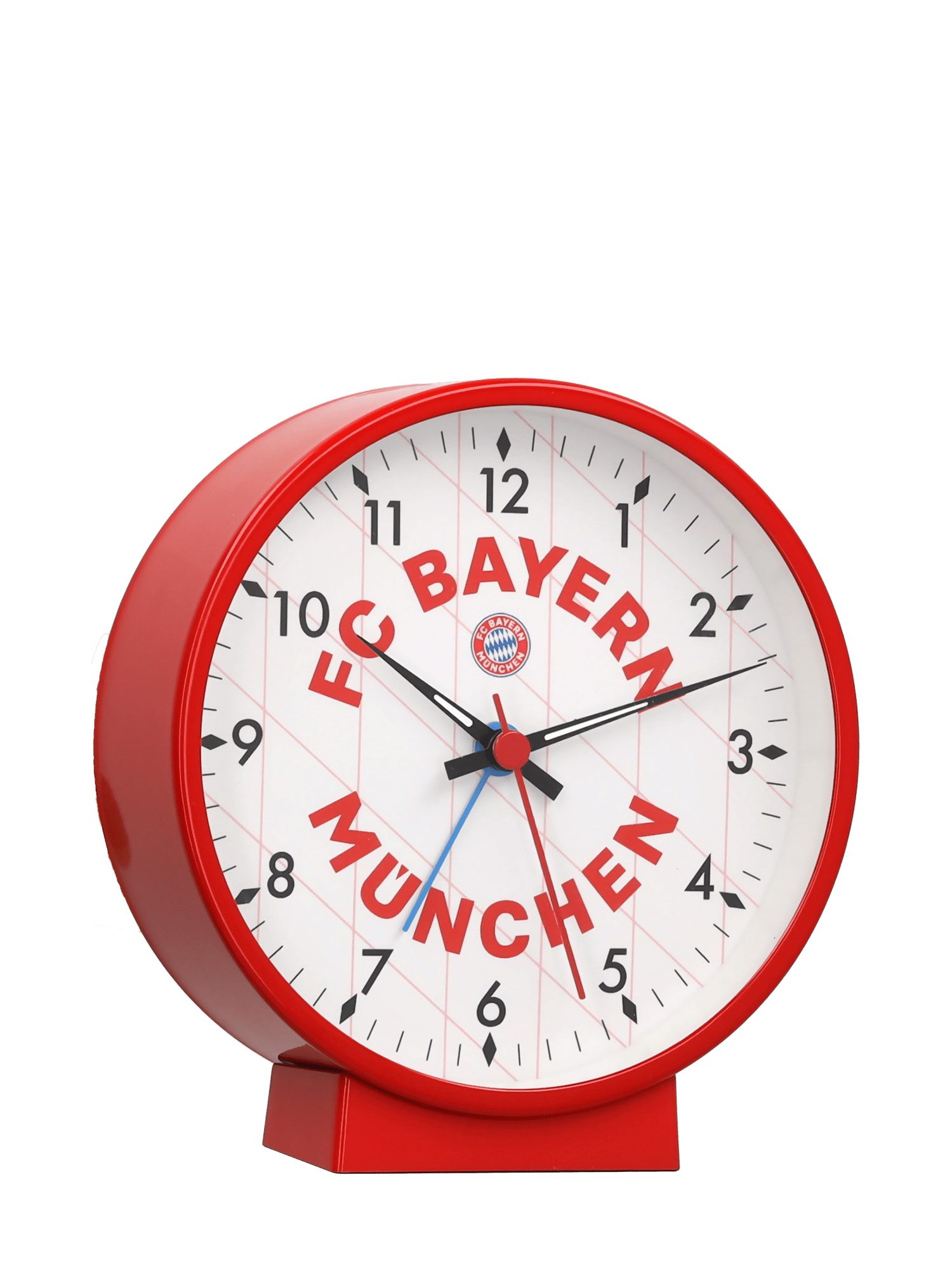 FC Bayern München Wecker FC Bayern München I Wecker analog I Rot/Weiß I Nachtleuchtende Zeiger