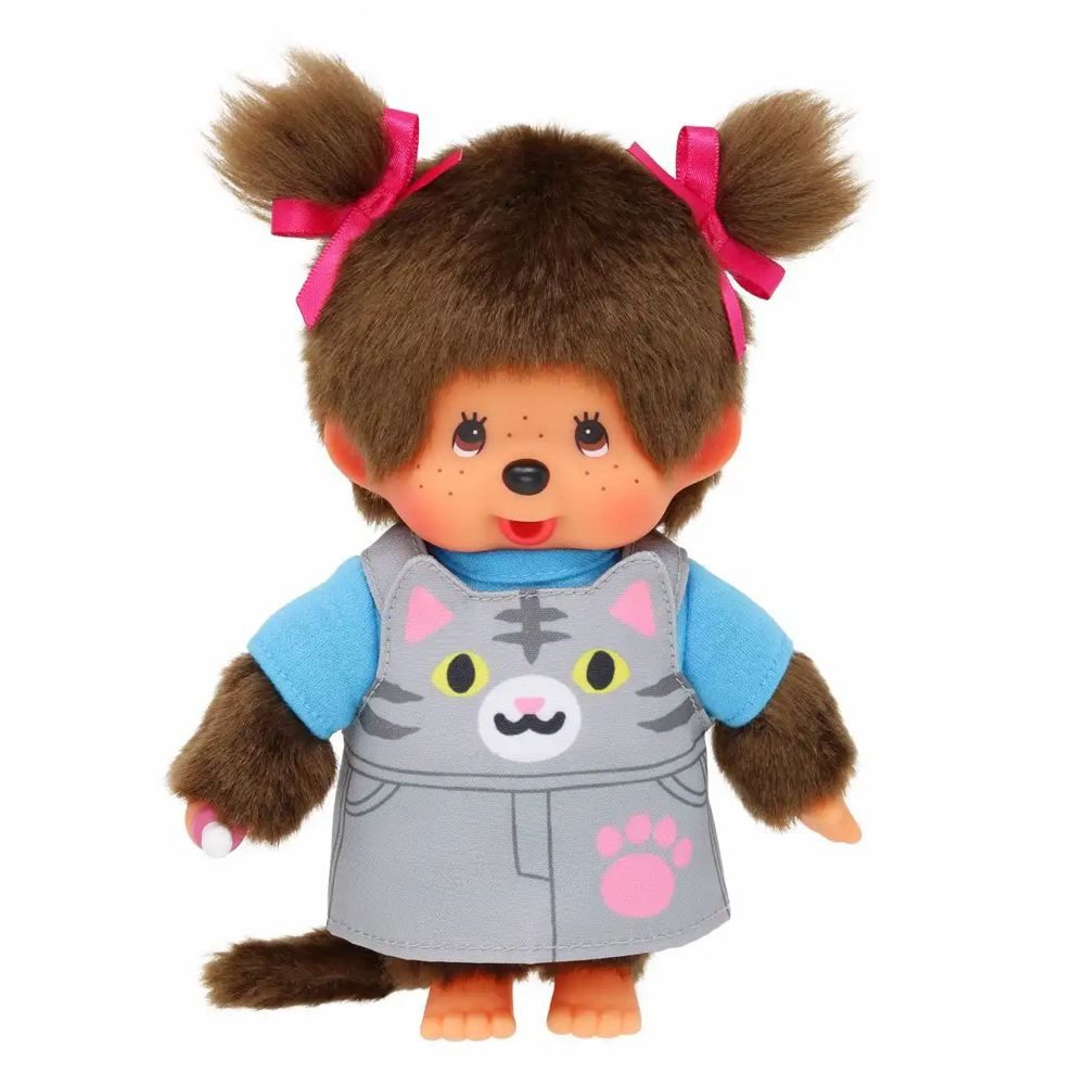 Monchhichi Plüschfigur Mädchen im Katzen-Kleid mit Zöpfen 20 cm Monchhichi günstig online kaufen