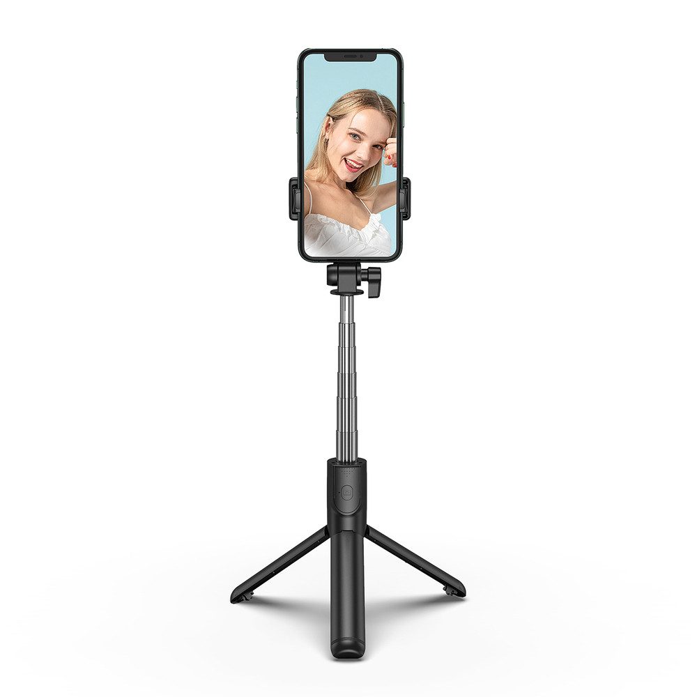 Wozinsky Selfie-Stick Teleskopstab Handystativ Aufnahmehilfe, Bluetooth-Auslöser, 100 cm, Stativfunktion